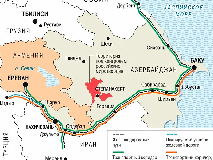Путин поддержал идею восстановления ж/д сообщения между Арменией и Азербайджаном
